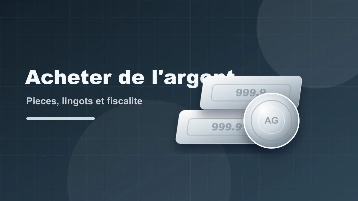 Pièces et lingots d’argent comparés sur une table avec loupe et facture
